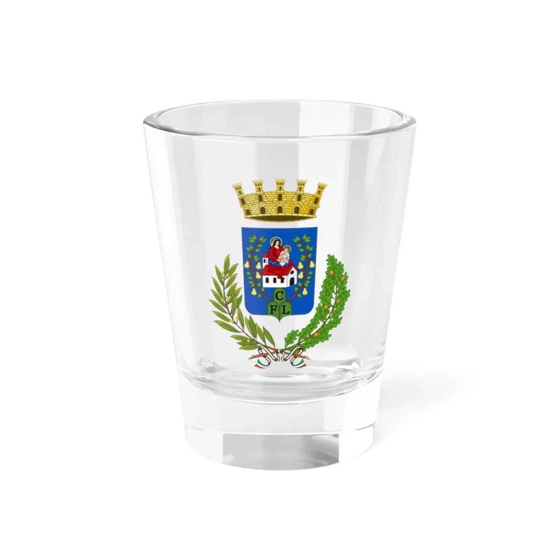 Loreto-Stemma (Italy) (Coat of Arms) Shot Glass 1.5oz 1.5oz - Go Mug Yourself