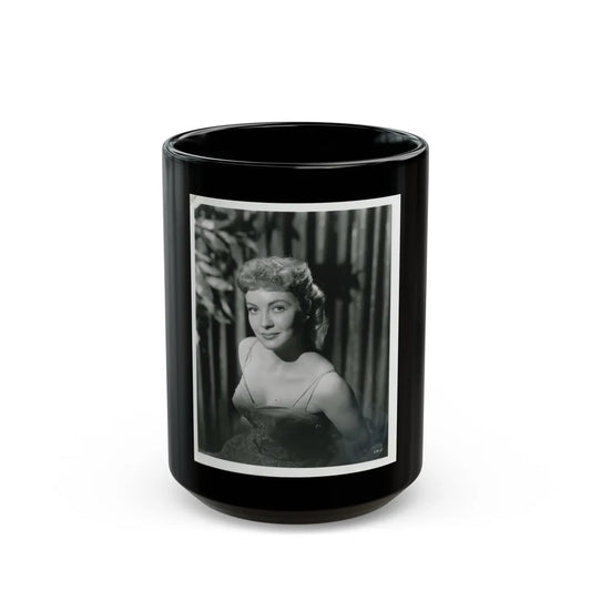 Lori Nelson #01 (Vintage Female Icon) Black Coffee Mug-15oz-Go Mug Yourself