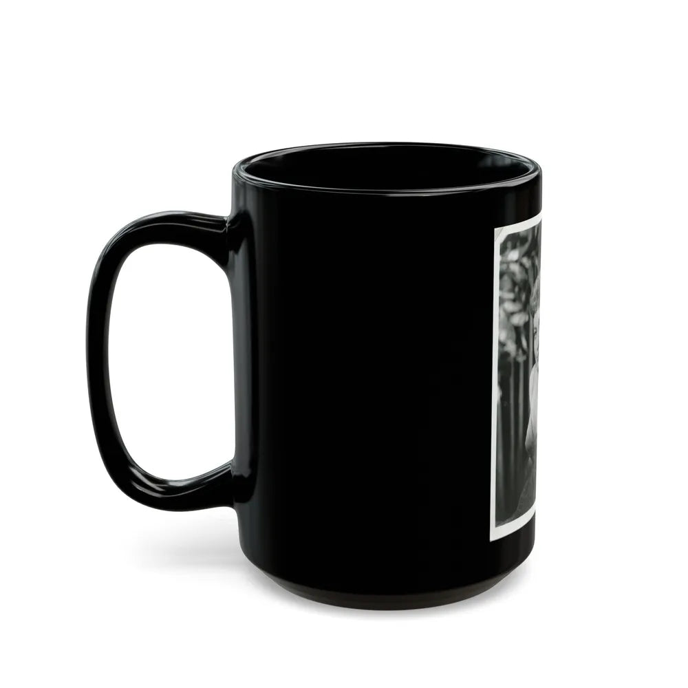 Lori Nelson #01 (Vintage Female Icon) Black Coffee Mug-Go Mug Yourself