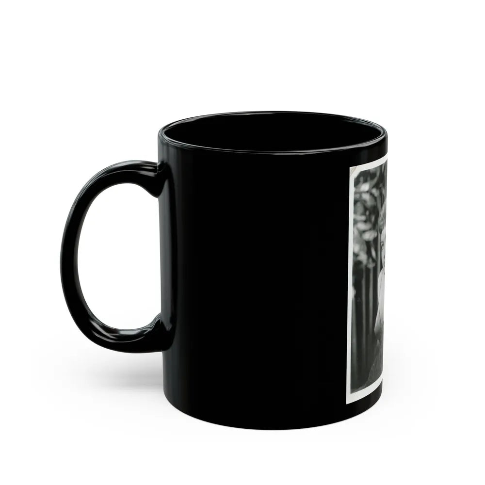 Lori Nelson #01 (Vintage Female Icon) Black Coffee Mug-Go Mug Yourself
