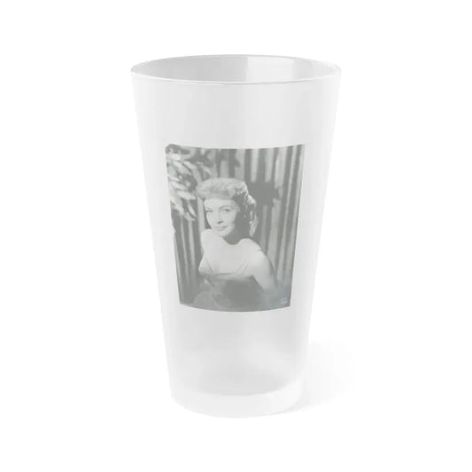 Lori Nelson #01 (Vintage Female Icon) Frosted Pint Glass 16oz 16oz Frosted - Go Mug Yourself