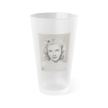 Lori Nelson #02 - 8.25x10 Head & Shoulder B&W Glamour Portrait Vintage Photo from 1-11-1952 1 (Vintage Female Icon) Frosted Pint Glass 16oz 16oz Frosted - Go Mug Yourself