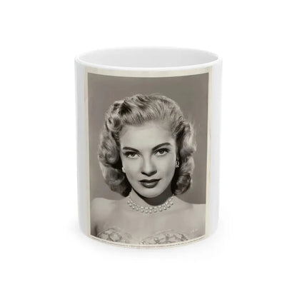 Lori Nelson #02 - 8.25x10 Head & Shoulder B&W Glamour Portrait Vintage Photo from 1-11-1952 1 (Vintage Female Icon) White Coffee Mug 11oz - Go Mug Yourself
