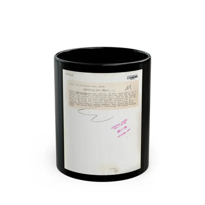 Lori Nelson #02 - 8.25x10 Head & Shoulder B&W Glamour Portrait Vintage Photo from 1-11-1952 2 (Vintage Female Icon) Black Coffee Mug 11oz - Go Mug Yourself