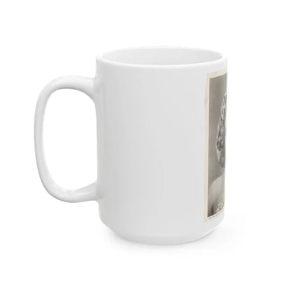 Lori Nelson #02 - 8.25x10 Head & Shoulder B&W Glamour Portrait Vintage Photo from 1-11-1952 1 (Vintage Female Icon) White Coffee Mug-Go Mug Yourself