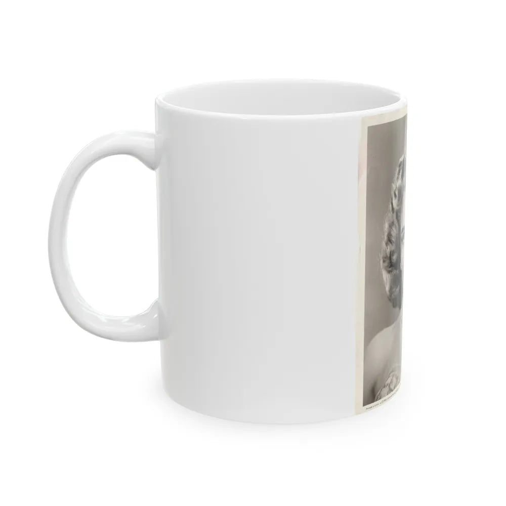 Lori Nelson #02 - 8.25x10 Head & Shoulder B&W Glamour Portrait Vintage Photo from 1-11-1952 1 (Vintage Female Icon) White Coffee Mug-Go Mug Yourself