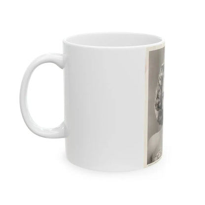 Lori Nelson #02 - 8.25x10 Head & Shoulder B&W Glamour Portrait Vintage Photo from 1-11-1952 1 (Vintage Female Icon) White Coffee Mug-Go Mug Yourself