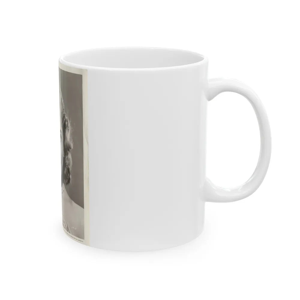 Lori Nelson #02 - 8.25x10 Head & Shoulder B&W Glamour Portrait Vintage Photo from 1-11-1952 1 (Vintage Female Icon) White Coffee Mug-Go Mug Yourself