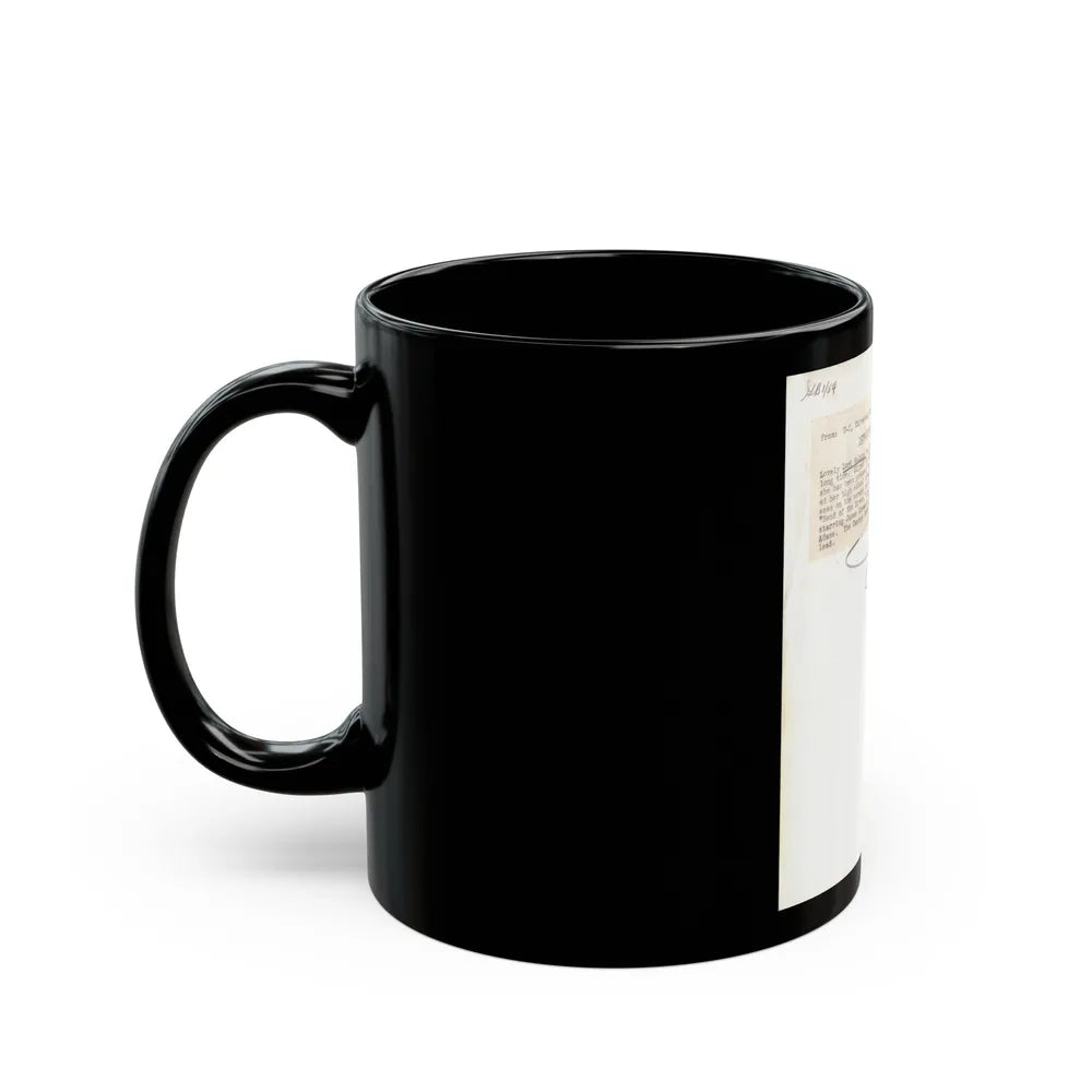 Lori Nelson #02 - 8.25x10 Head & Shoulder B&W Glamour Portrait Vintage Photo from 1-11-1952 2 (Vintage Female Icon) Black Coffee Mug-Go Mug Yourself