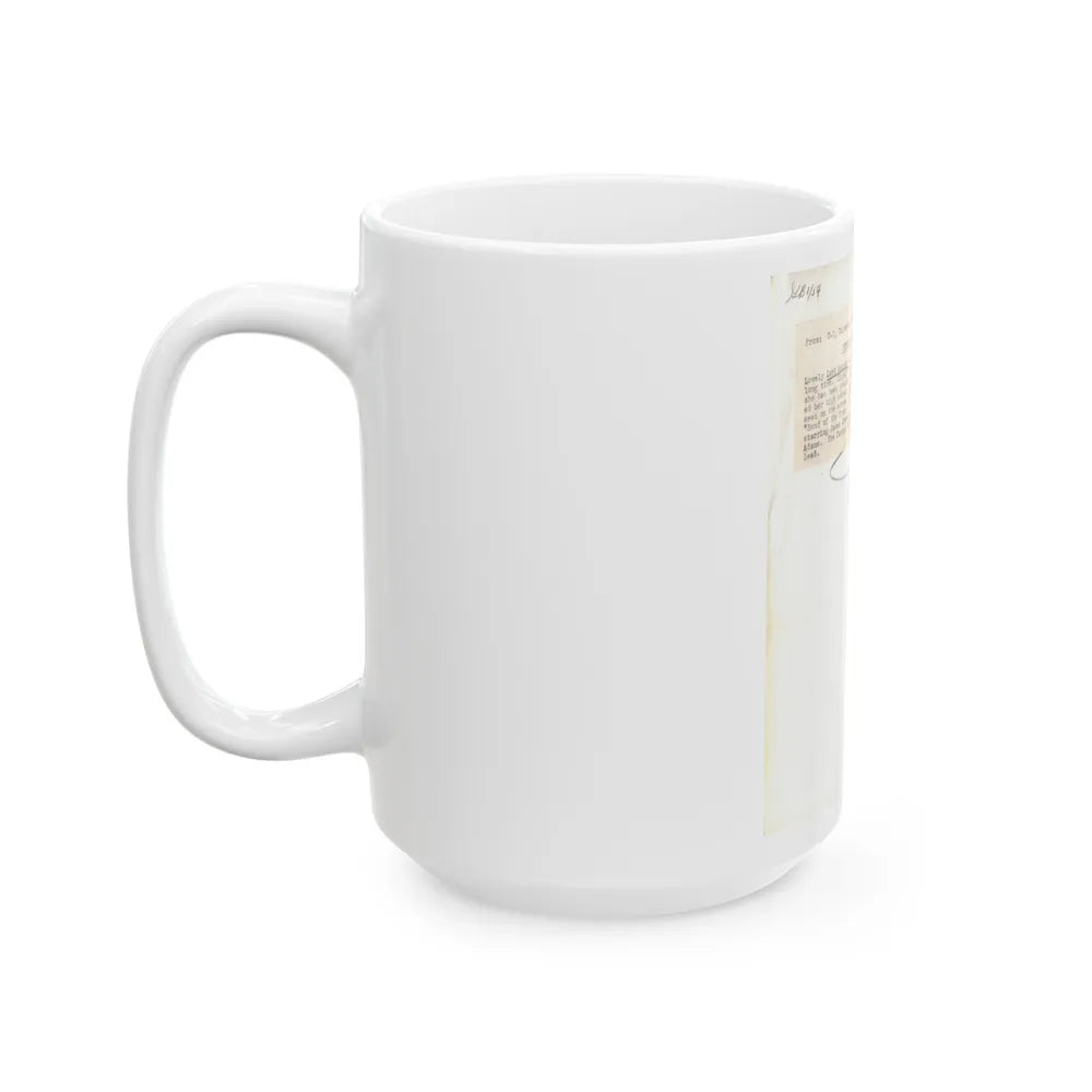 Lori Nelson #02 - 8.25x10 Head & Shoulder B&W Glamour Portrait Vintage Photo from 1-11-1952 2 (Vintage Female Icon) White Coffee Mug-Go Mug Yourself