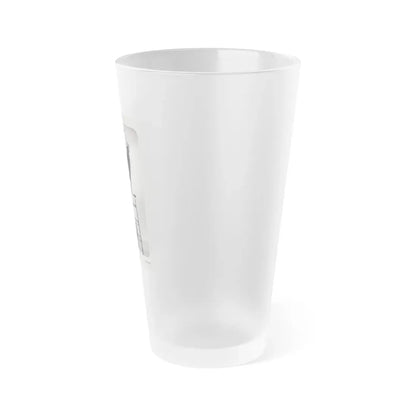 Lori Nelson #04 - Vintage B&W Full Body Leggy Cheesecake Pin-Up Photo (Vintage Female Icon) Frosted Pint Glass 16oz - Go Mug Yourself