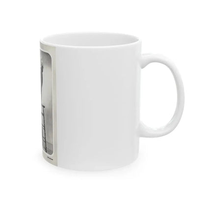 Lori Nelson #04 - Vintage B&W Full Body Leggy Cheesecake Pin-Up Photo (Vintage Female Icon) White Coffee Mug - Go Mug Yourself