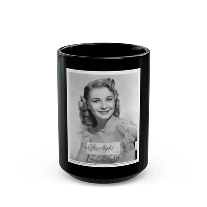 Lori Nelson #05 (Vintage Female Icon) Black Coffee Mug 15oz - Go Mug Yourself