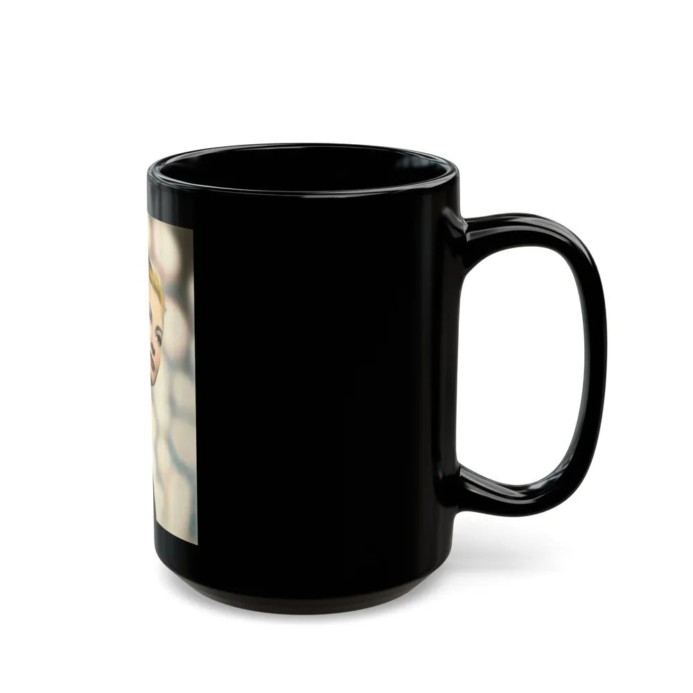 Lori Nelson #104 (Vintage Female Icon) Black Coffee Mug-Go Mug Yourself