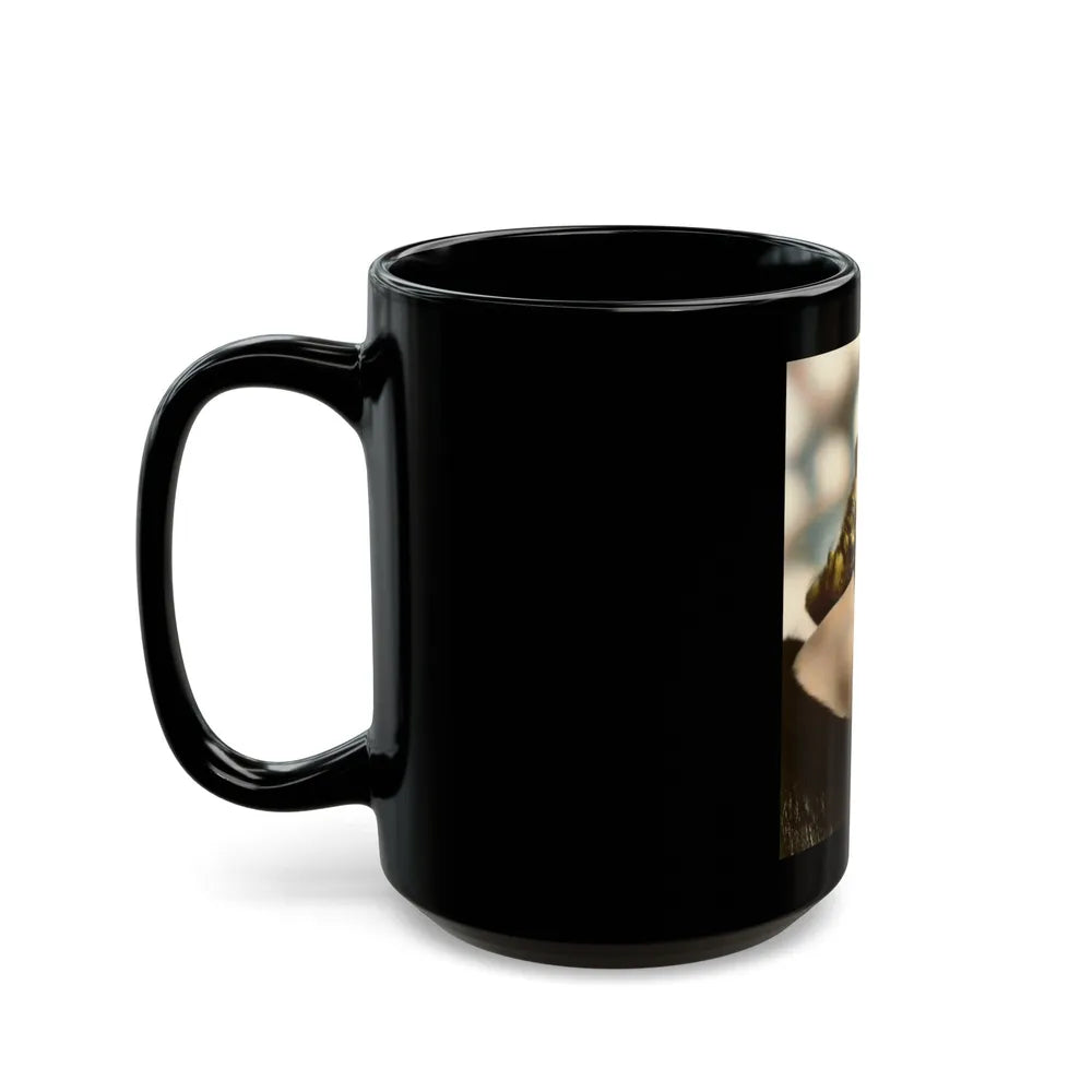 Lori Nelson #104 (Vintage Female Icon) Black Coffee Mug-Go Mug Yourself