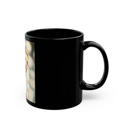 Lori Nelson #104 (Vintage Female Icon) Black Coffee Mug-Go Mug Yourself
