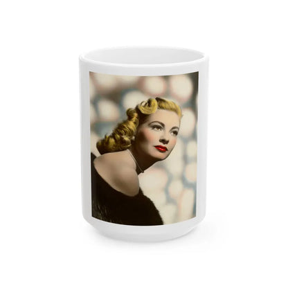 Lori Nelson #104 (Vintage Female Icon) White Coffee Mug-15oz-Go Mug Yourself