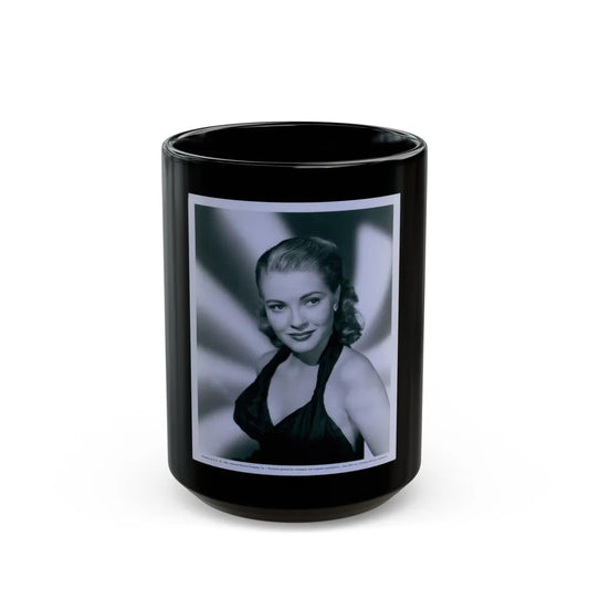 Lori Nelson #108 (Vintage Female Icon) Black Coffee Mug-15oz-Go Mug Yourself