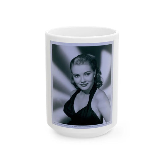 Lori Nelson #108 (Vintage Female Icon) White Coffee Mug-15oz-Go Mug Yourself