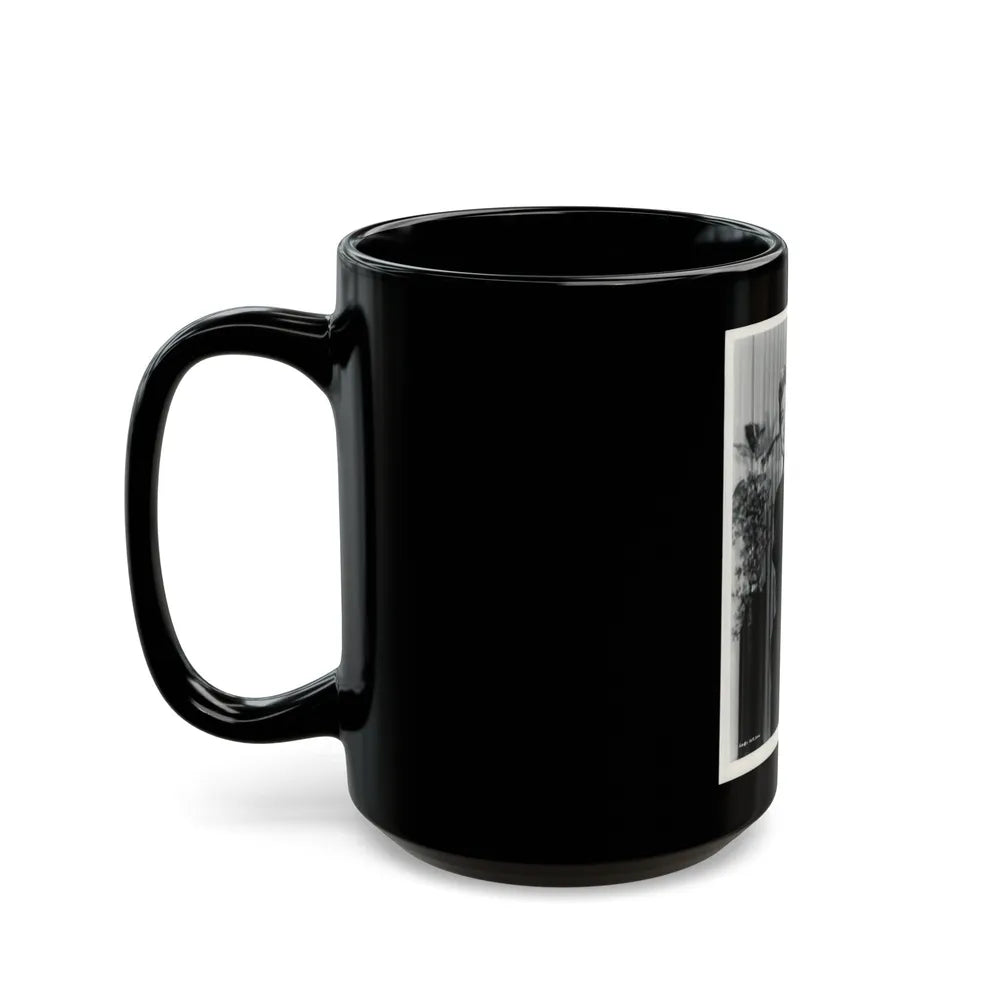 Lori Nelson #110 (Vintage Female Icon) Black Coffee Mug-Go Mug Yourself