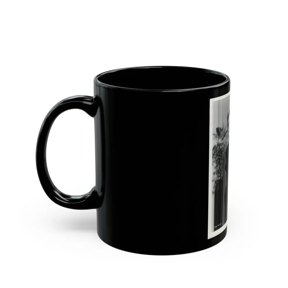 Lori Nelson #110 (Vintage Female Icon) Black Coffee Mug-Go Mug Yourself