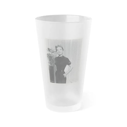 Lori Nelson #110 (Vintage Female Icon) Frosted Pint Glass 16oz 16oz Frosted - Go Mug Yourself