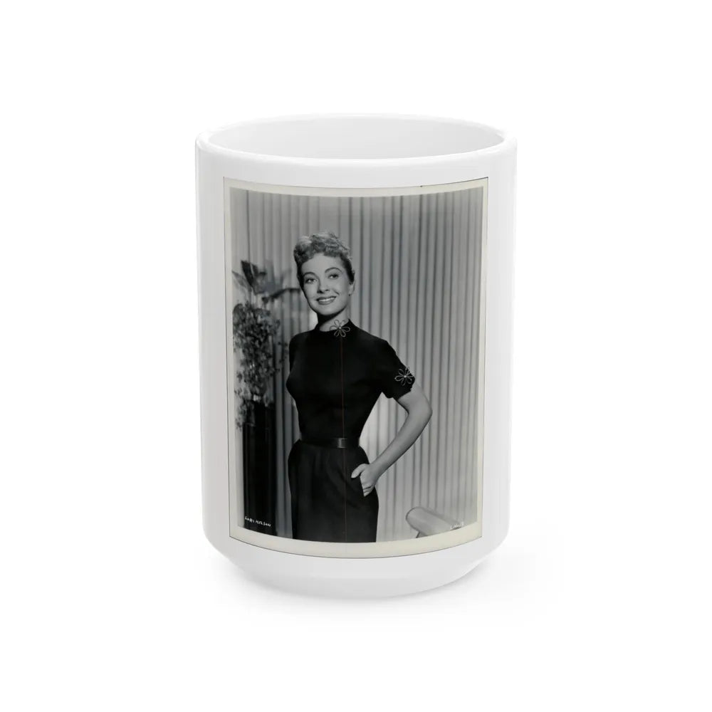 Lori Nelson #110 (Vintage Female Icon) White Coffee Mug-15oz-Go Mug Yourself
