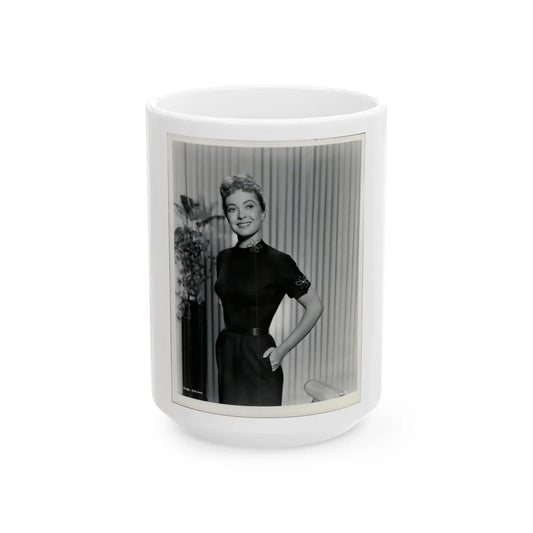 Lori Nelson #110 (Vintage Female Icon) White Coffee Mug-15oz-Go Mug Yourself