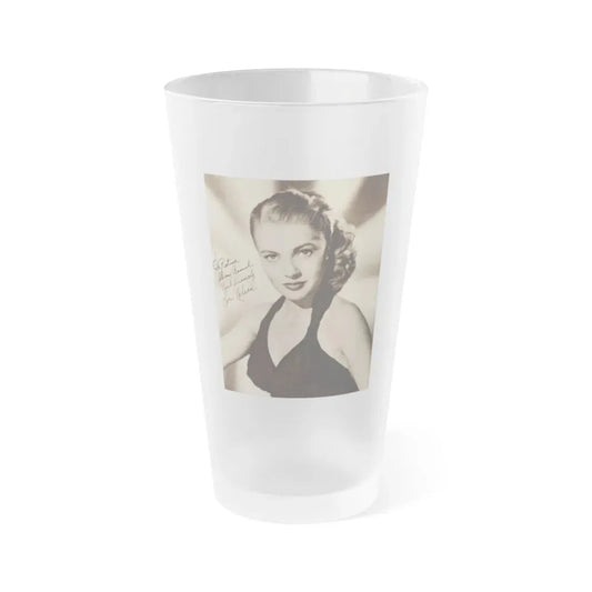 Lori Nelson #112 (Vintage Female Icon) Frosted Pint Glass 16oz 16oz Frosted - Go Mug Yourself