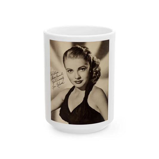 Lori Nelson #112 (Vintage Female Icon) White Coffee Mug-15oz-Go Mug Yourself