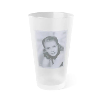 Lori Nelson #121 (Vintage Female Icon) Frosted Pint Glass 16oz 16oz Frosted - Go Mug Yourself