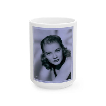 Lori Nelson #121 (Vintage Female Icon) White Coffee Mug-15oz-Go Mug Yourself