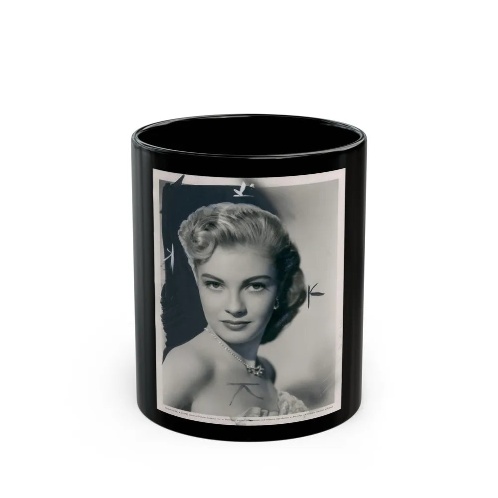 Lori Nelson #131 (Vintage Female Icon) Black Coffee Mug-11oz-Go Mug Yourself