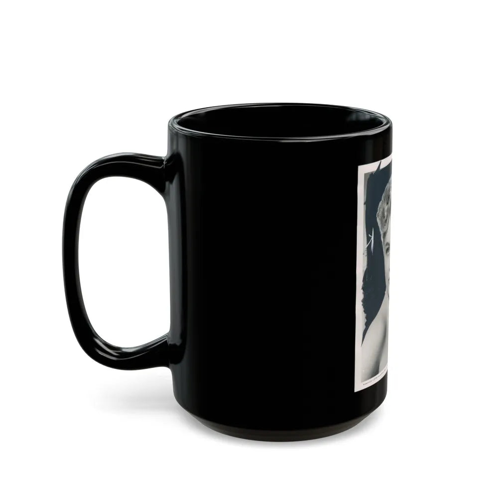 Lori Nelson #131 (Vintage Female Icon) Black Coffee Mug-Go Mug Yourself