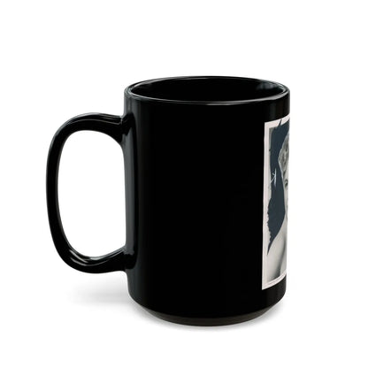 Lori Nelson #131 (Vintage Female Icon) Black Coffee Mug-Go Mug Yourself