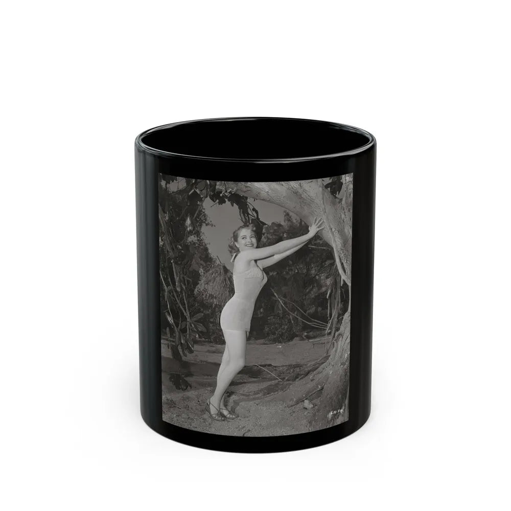 Lori Nelson #133 (Vintage Female Icon) Black Coffee Mug-11oz-Go Mug Yourself
