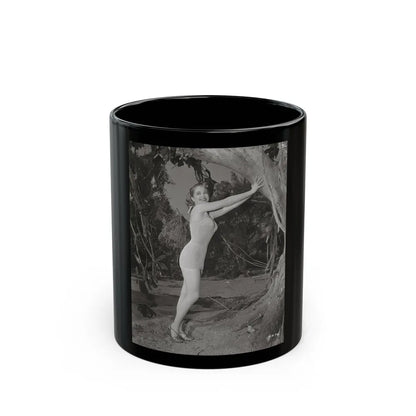 Lori Nelson #133 (Vintage Female Icon) Black Coffee Mug-11oz-Go Mug Yourself