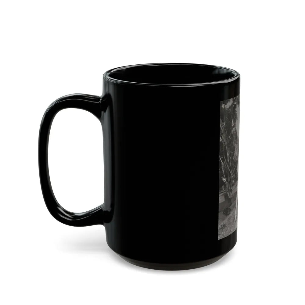 Lori Nelson #133 (Vintage Female Icon) Black Coffee Mug-Go Mug Yourself