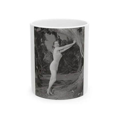Lori Nelson #133 (Vintage Female Icon) White Coffee Mug-11oz-Go Mug Yourself