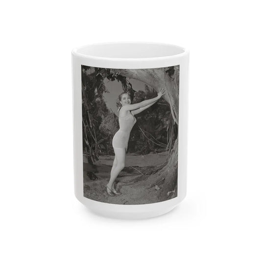Lori Nelson #133 (Vintage Female Icon) White Coffee Mug-15oz-Go Mug Yourself