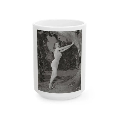 Lori Nelson #133 (Vintage Female Icon) White Coffee Mug 15oz - Go Mug Yourself