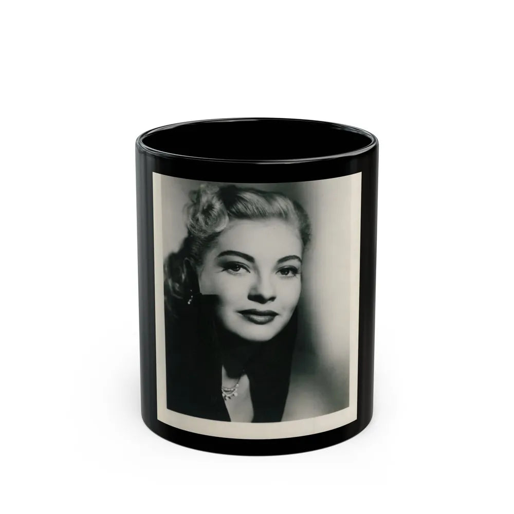 Lori Nelson #138 (Vintage Female Icon) Black Coffee Mug-11oz-Go Mug Yourself