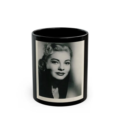 Lori Nelson #138 (Vintage Female Icon) Black Coffee Mug-11oz-Go Mug Yourself