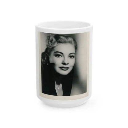 Lori Nelson #138 (Vintage Female Icon) White Coffee Mug 15oz - Go Mug Yourself