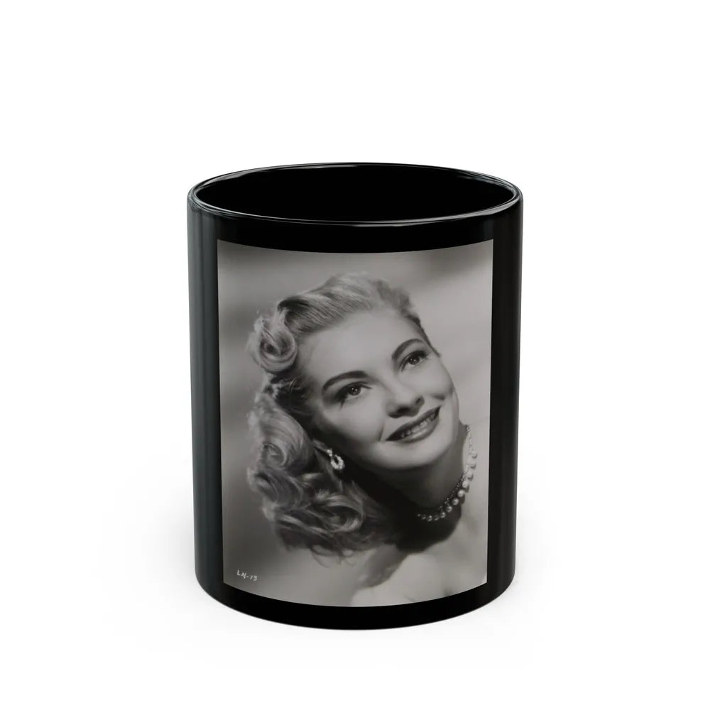 Lori Nelson #140 (Vintage Female Icon) Black Coffee Mug-11oz-Go Mug Yourself