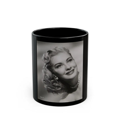 Lori Nelson #140 (Vintage Female Icon) Black Coffee Mug-11oz-Go Mug Yourself