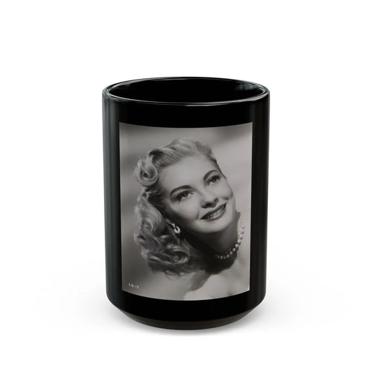 Lori Nelson #140 (Vintage Female Icon) Black Coffee Mug-15oz-Go Mug Yourself