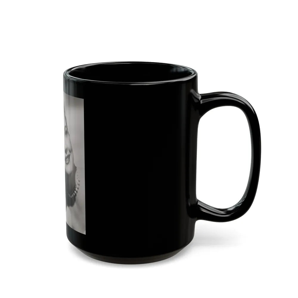 Lori Nelson #140 (Vintage Female Icon) Black Coffee Mug-Go Mug Yourself