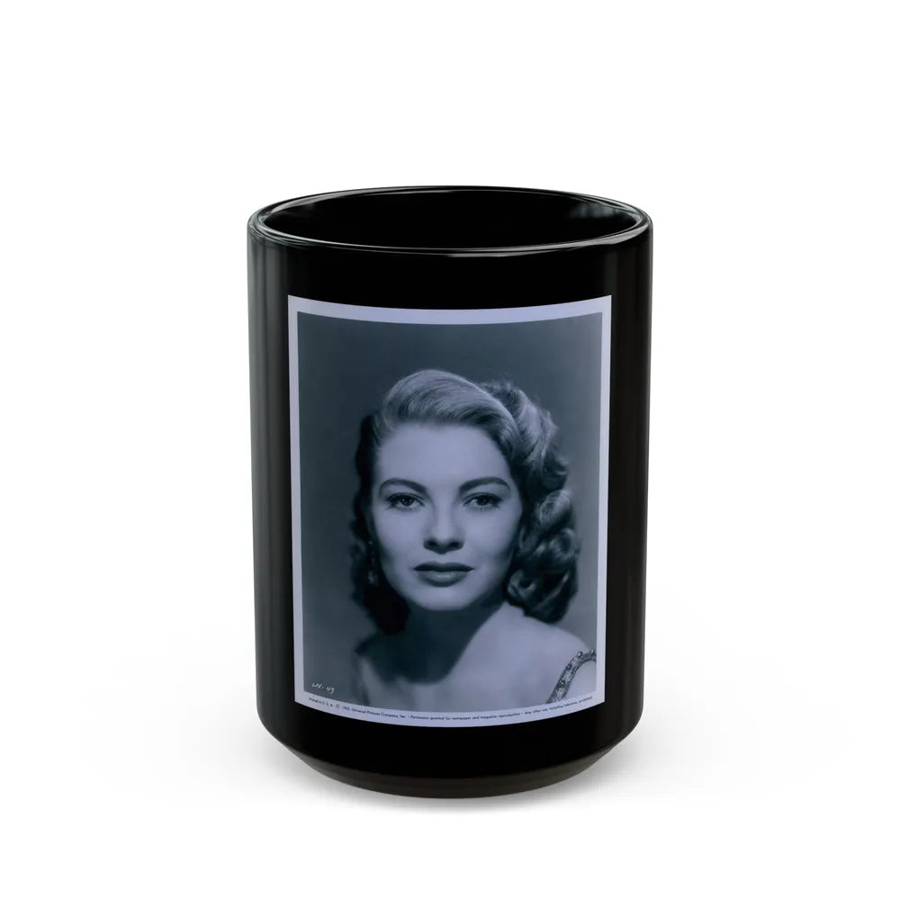 Lori Nelson #148 (Vintage Female Icon) Black Coffee Mug-15oz-Go Mug Yourself