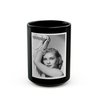 Lori Nelson #149 (Vintage Female Icon) Black Coffee Mug-15oz-Go Mug Yourself